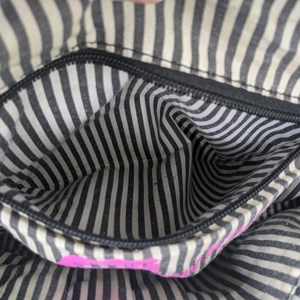 Betsey Johnson Blue Tan Bleach Dyed Shoulder Bag - Picture 10 of 16